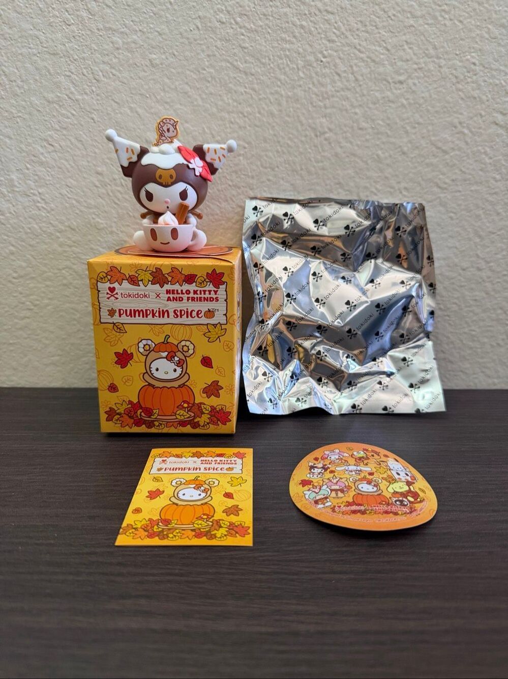 Tokidoki x Hello Kitty & Friends Pumpkin Spice Blind Box Figure - Kuromi
